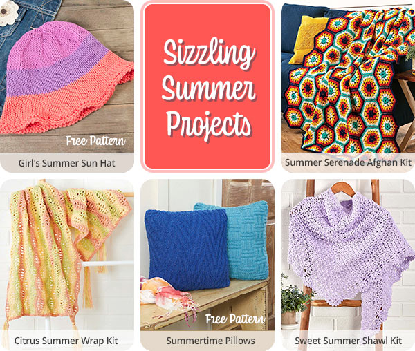  Ending Soon Free Pattern Friday Coastal Beach Blanket Herrschners